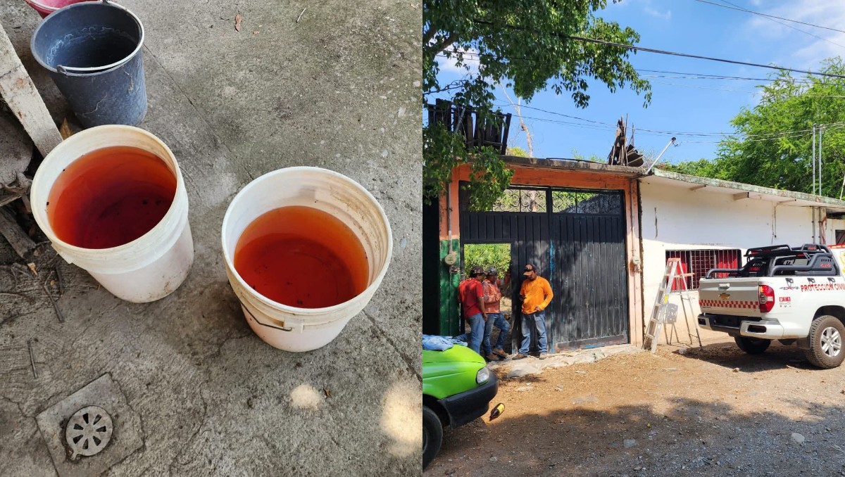 Hallan de pozo de agua con combustible. | Foto: Especial