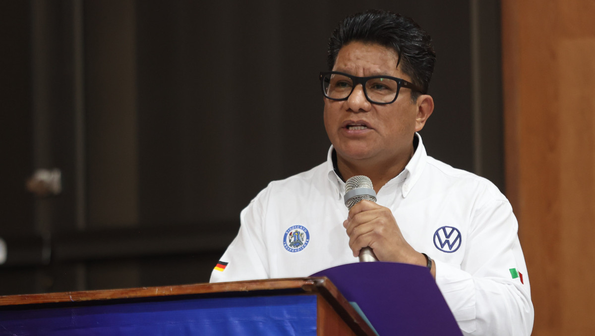 Hugo Tlalpan, líder del Sindicato Independiente de la Industria Automotriz Volkswagen México (SITIAVW) | Agencia Es Imagen
