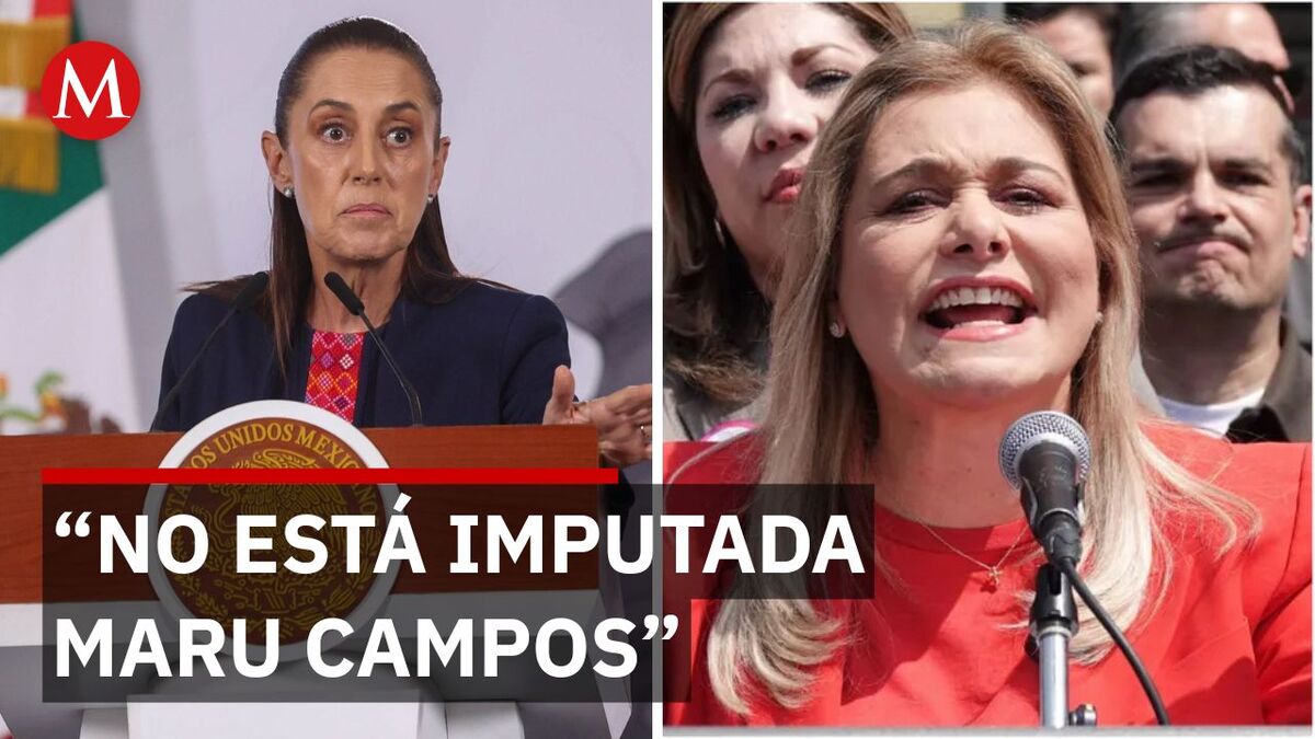 Sheinbaum aclara la situación jurídica de Maru Campos