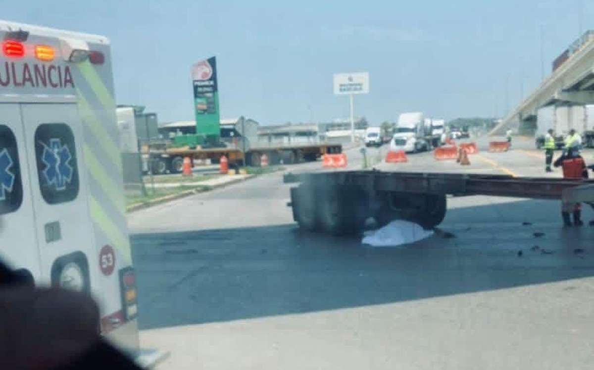 Trágico accidente en Puerto de Altamira cobra la vida de motociclista. | Foto: Mario Juárez