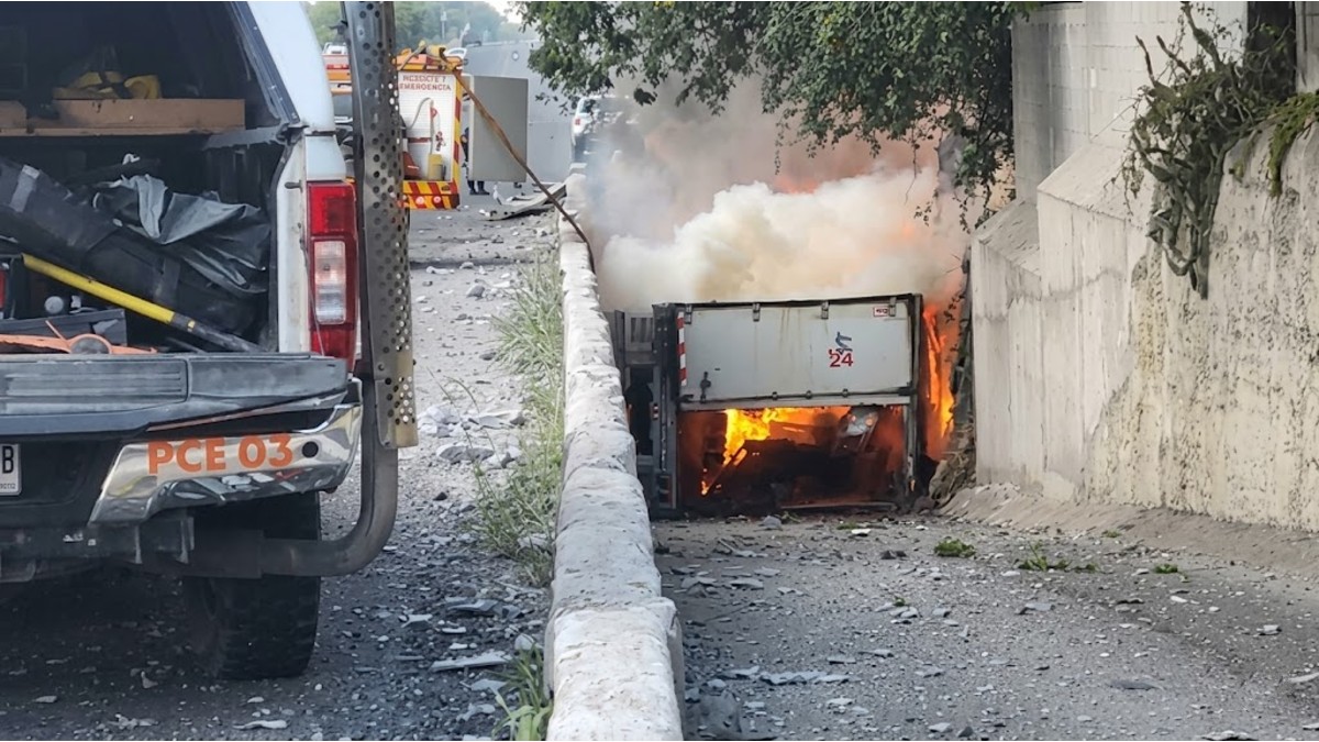 El accidente ocurrió durante la madrugada de este martes en los carriles de norte a sur. | Susana Paredes