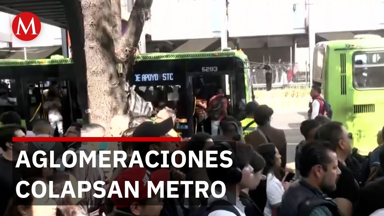 Aglomeraciones y retrasos en Línea 2 del Metro dejan a una mujer lesionada