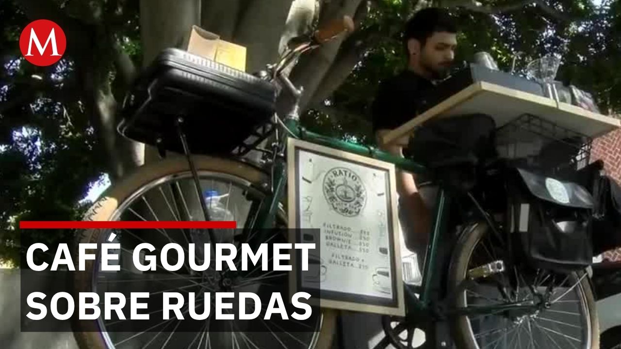 Barista abandona lujo para vender café de especialidad en bicicleta