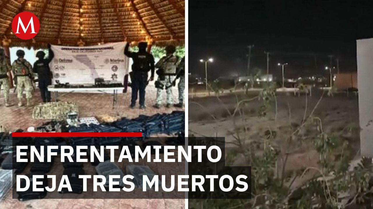 Tres criminales abatidos y uno capturado en operativo de seguridad en Baja California Sur