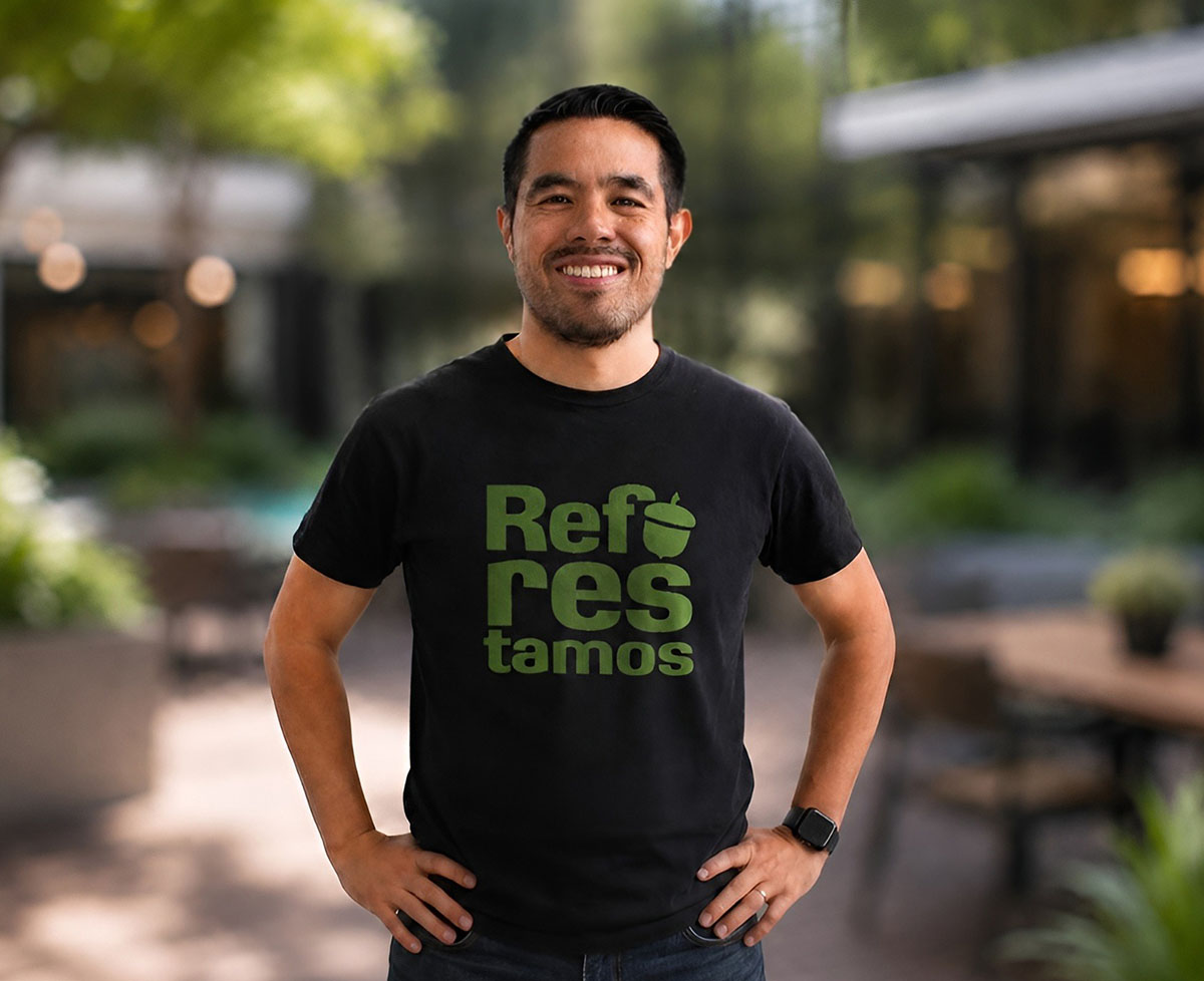 Daniel Sánchez, director de Desarrollo Institucional, Reforestamos México A.C. Cortesía e intervenida con IA.