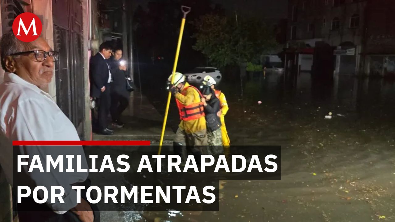 Fuertes vientos y lluvias en Morelia dejan 5 colonias sin electricidad y familias atrapadas