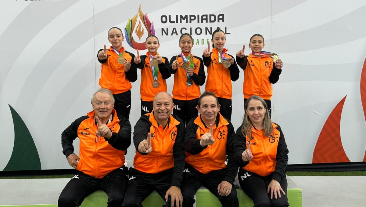 Gimnastas de Nuevo León cosechan resultados importantes en la Olimpiada Nacional (Cortesía)