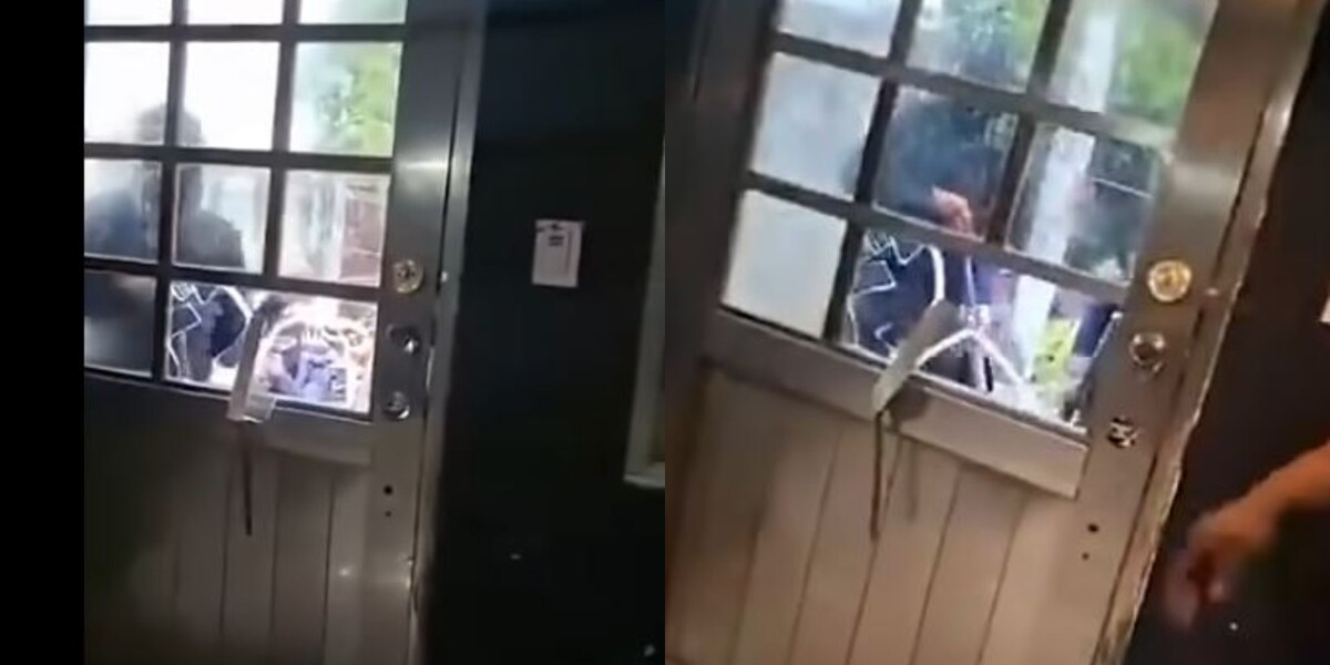 Así ingresaron hombres encapuchados a la vivienda de Roxana Guzmán. | Foto: Especial