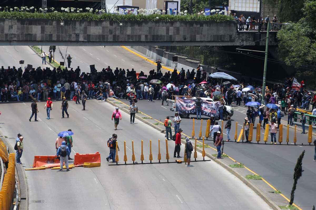 CNTE demonstration at CdMx HOY 12 June: Vial involvement IN VIVO