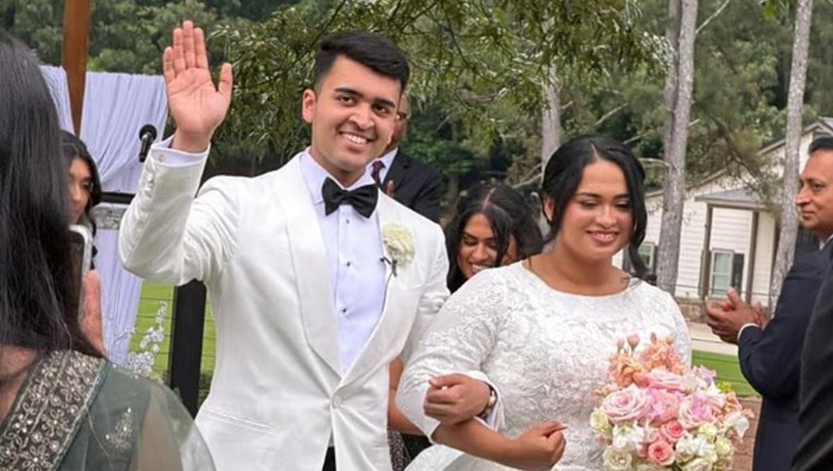Piloto de 25 años en su boda. | FOTO: Especial