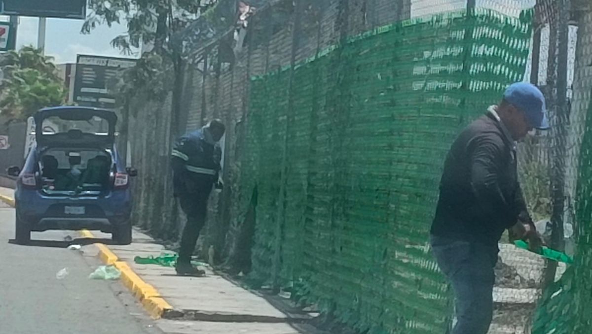 El tapizado fue realizado en viviendas muy cercanas al Centro de Monterrey. Eduardo Mendieta