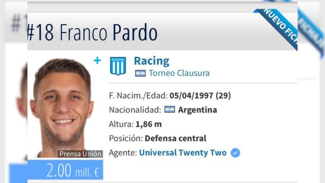 El zaguero argentino de 29 años se incorporará al equipo de Renato Paiva para el Apertura 2026.| Cortesía.