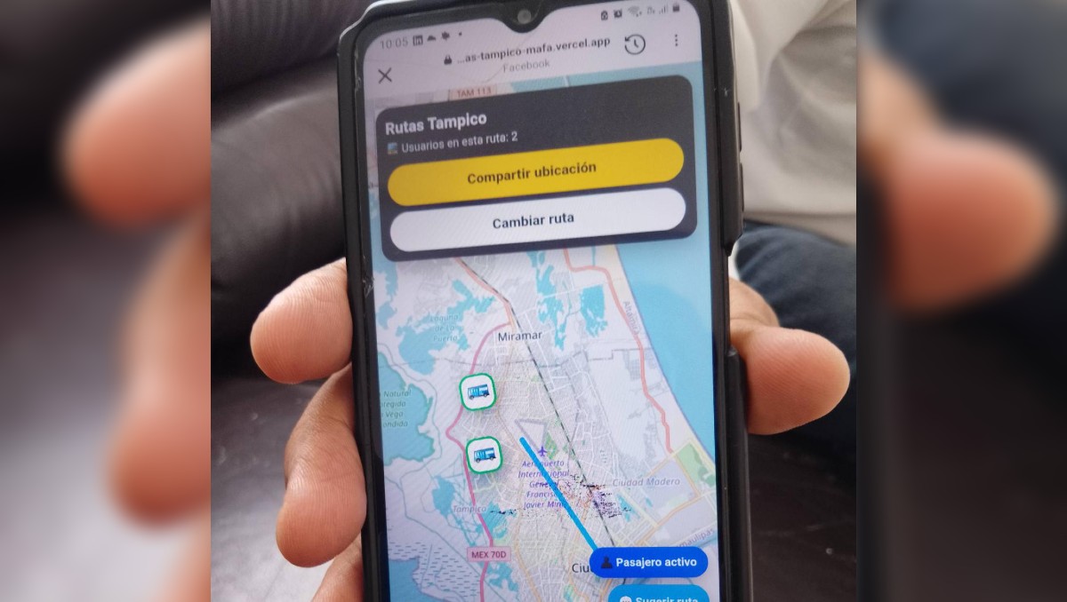 Alertan por app o página que se enfoca a checar el recorrido de las unidades en Tampico