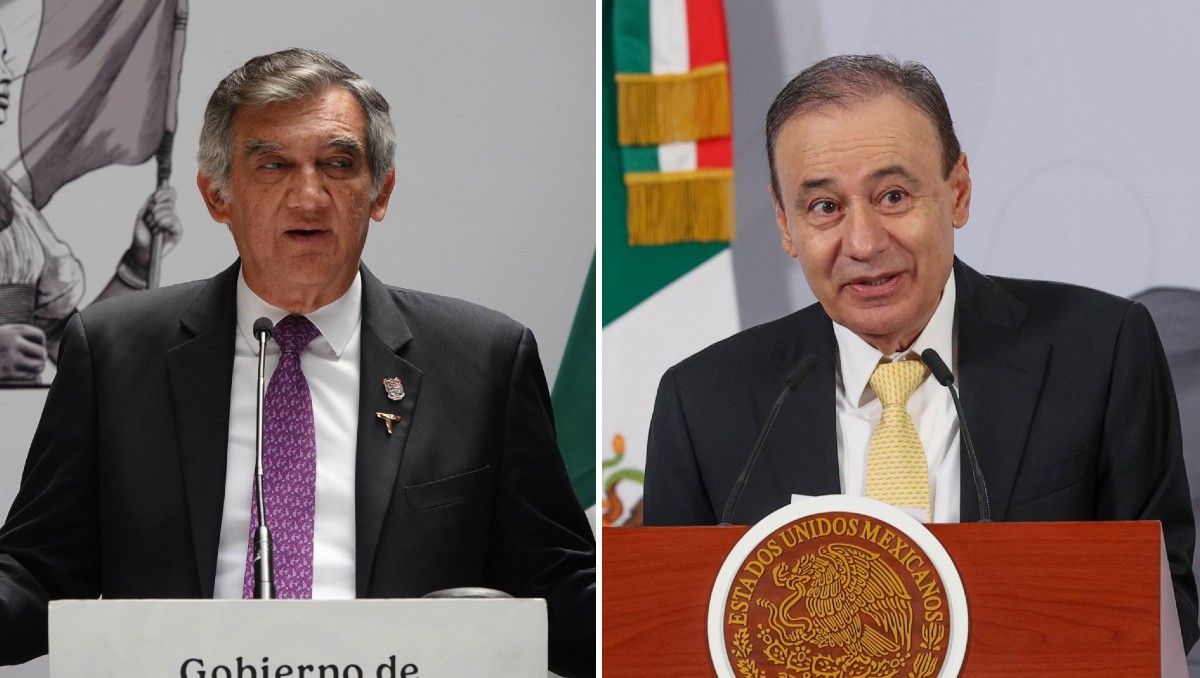 Alfonso Durazo, gobernador de Sonora, y Américo Villarreal, gobernador de Tamaulipas. | Foto: Cuartoscuro