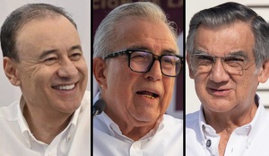 Gobernadores Alfonso Durazo, Rubén Rocha y Américo Villarreal