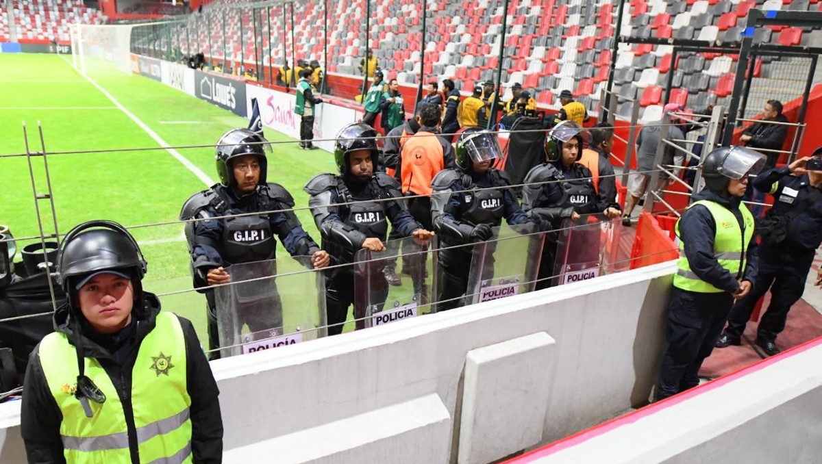 Amplio operativo de seguridad en Toluca para el México vs Serbia (Cortesía Secretaria de Seguridad)