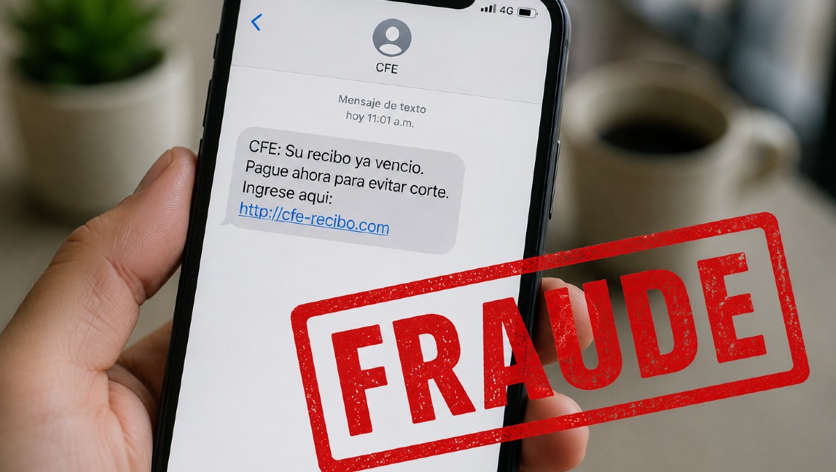 CFE alerta por fraudes en mensajes de texto | IA DISCOVER
