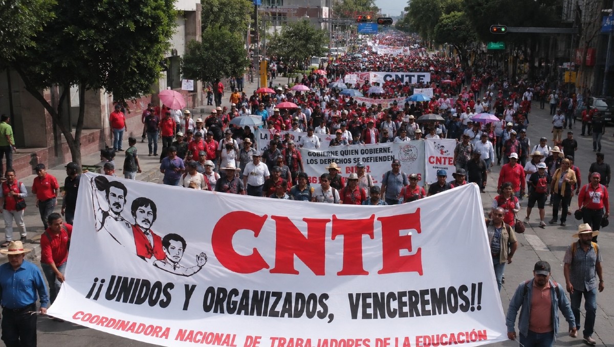 CNTE continúa manifestándose | IA DISCOVER