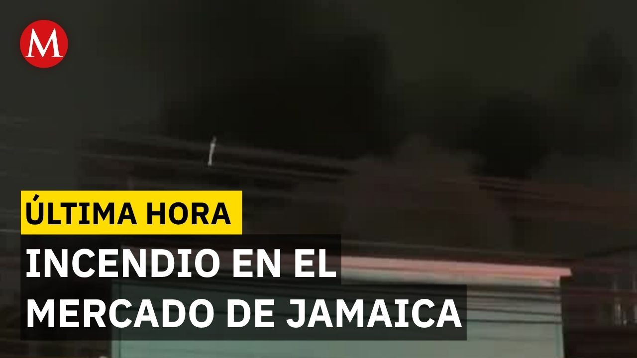 Fuerte incendio en el Mercado de Jamaica controlado al 60% sin víctimas