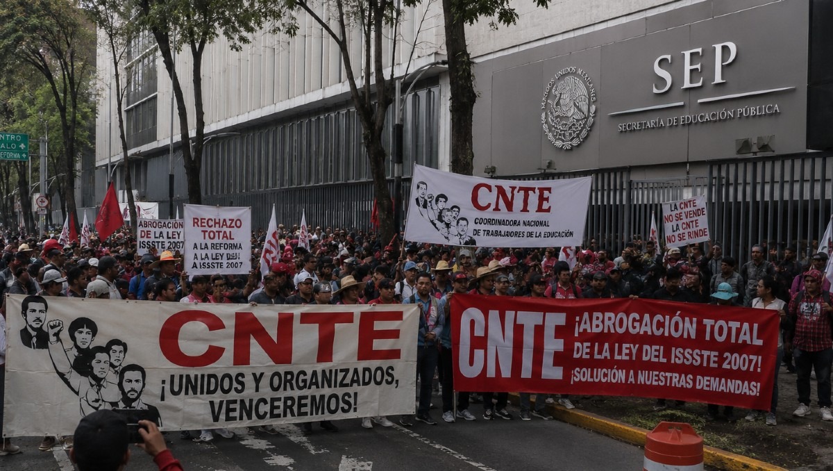 Integrantes de la CNTE cerraron el paso en las instalaciones de la SEP en CdMx | IA Discover