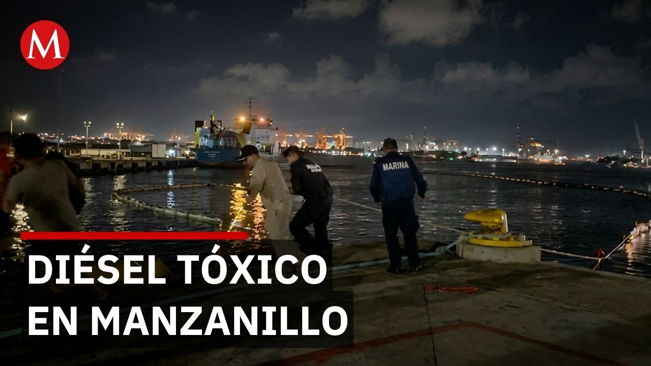 Pemex guarda silencio mientras 47 hectáreas de diésel contaminan la bahía de Manzanillo