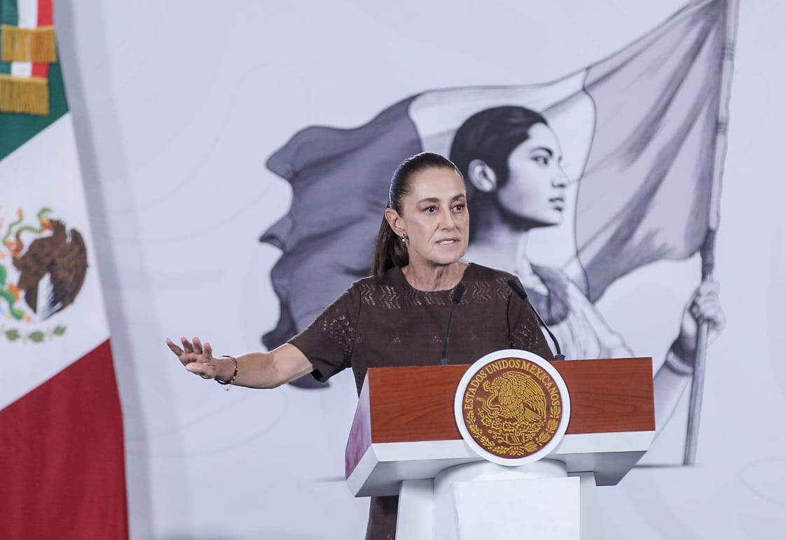 La Presidenta resalto que el canciller Roberto Velasco está en comunicación constate con la embajada de EU. | Foto: Araceli López