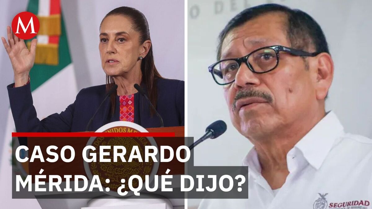 Sheinbaum deja en manos de la FGR las pruebas contra Gerardo Mérida