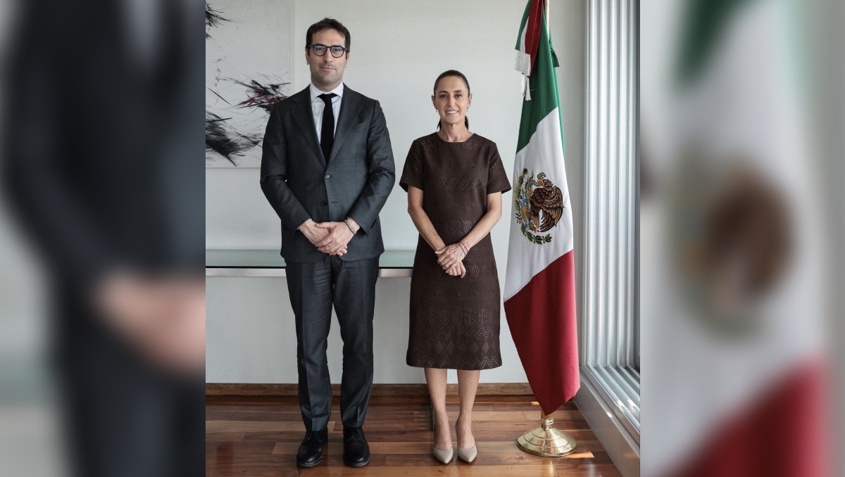 Sheinbaum se reunió con el vicepresidente primero del Gobierno de España, Carlos Cuerpo. | Foto: Presidencia