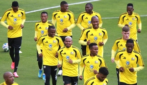 Selección de Sudáfrica ha comenzado a entrenar en Pachuca para su partido ante México.