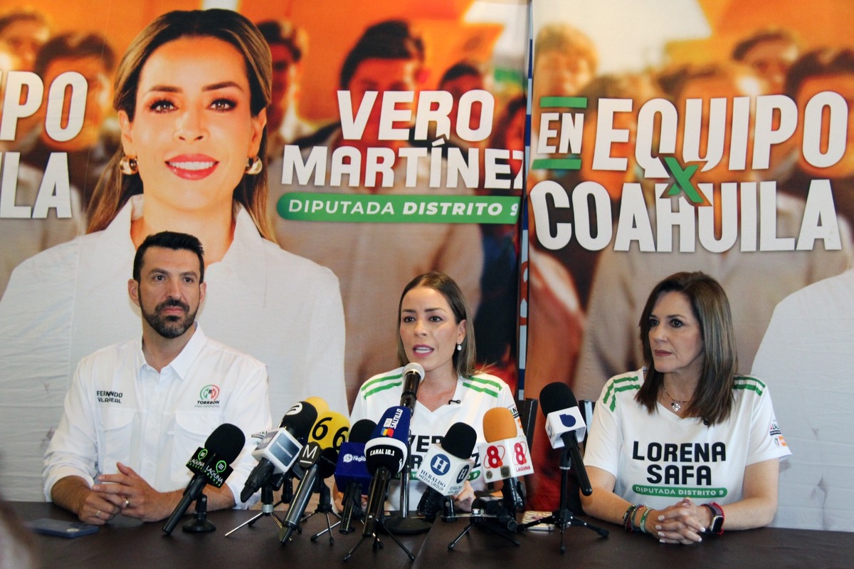 Verónica Martínez en rueda de prensa en su último día de campaña | Roberto Amaya