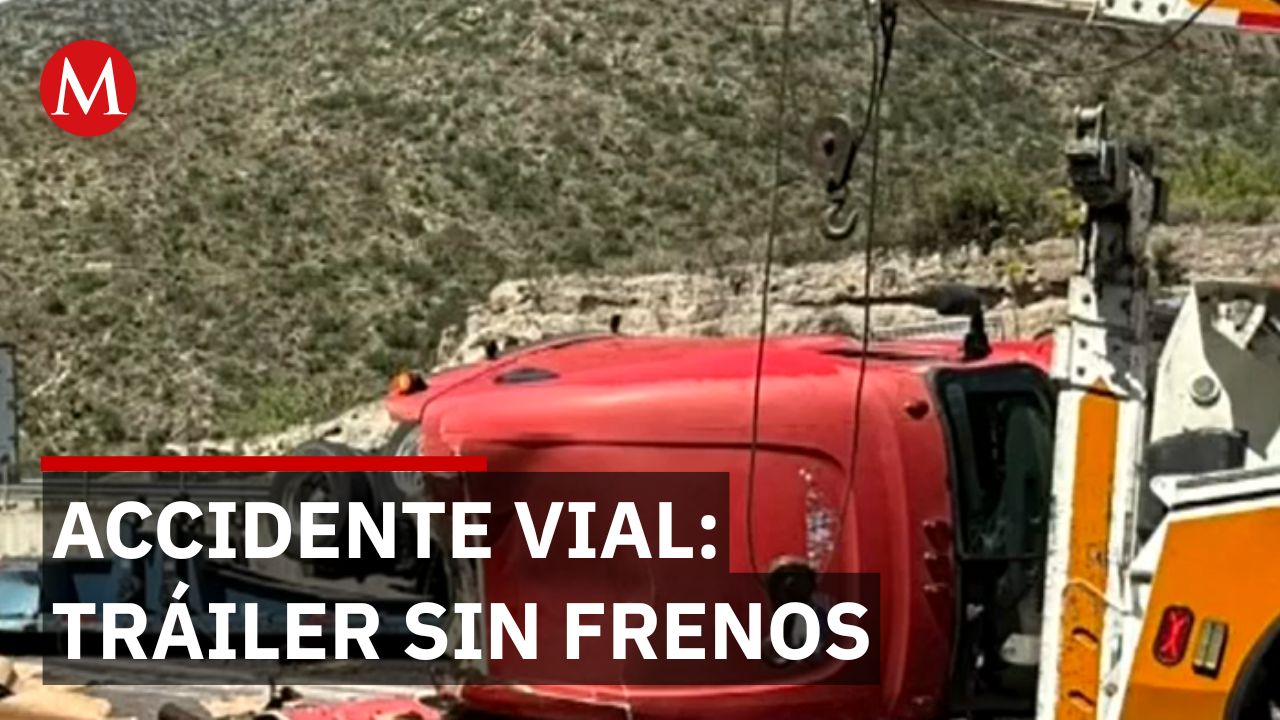 Accidente en Coahuila: Tractocamión impacta otro vehículo por falta de frenos