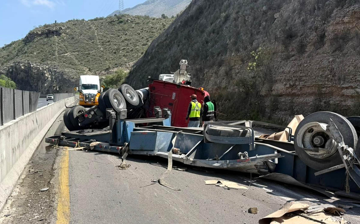 Accidente en carretera Los Chorros. | Foto: Especial