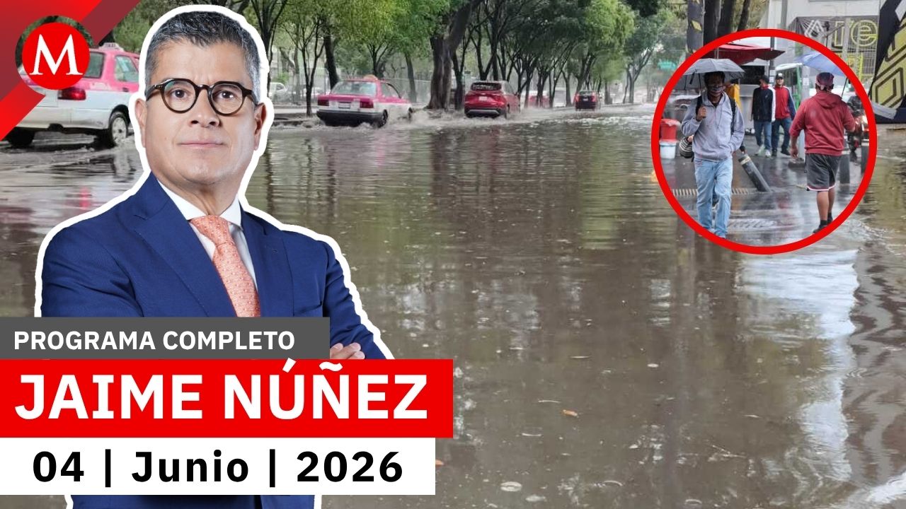 La CdMx amanece bajo el agua; activan alerta por fuertes lluvias | Jaime Núñez, 4 de junio de 2026