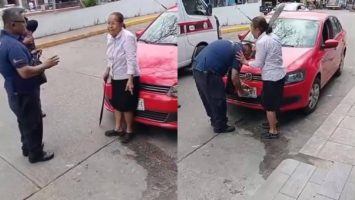El momento quedó captado en video. | Especial