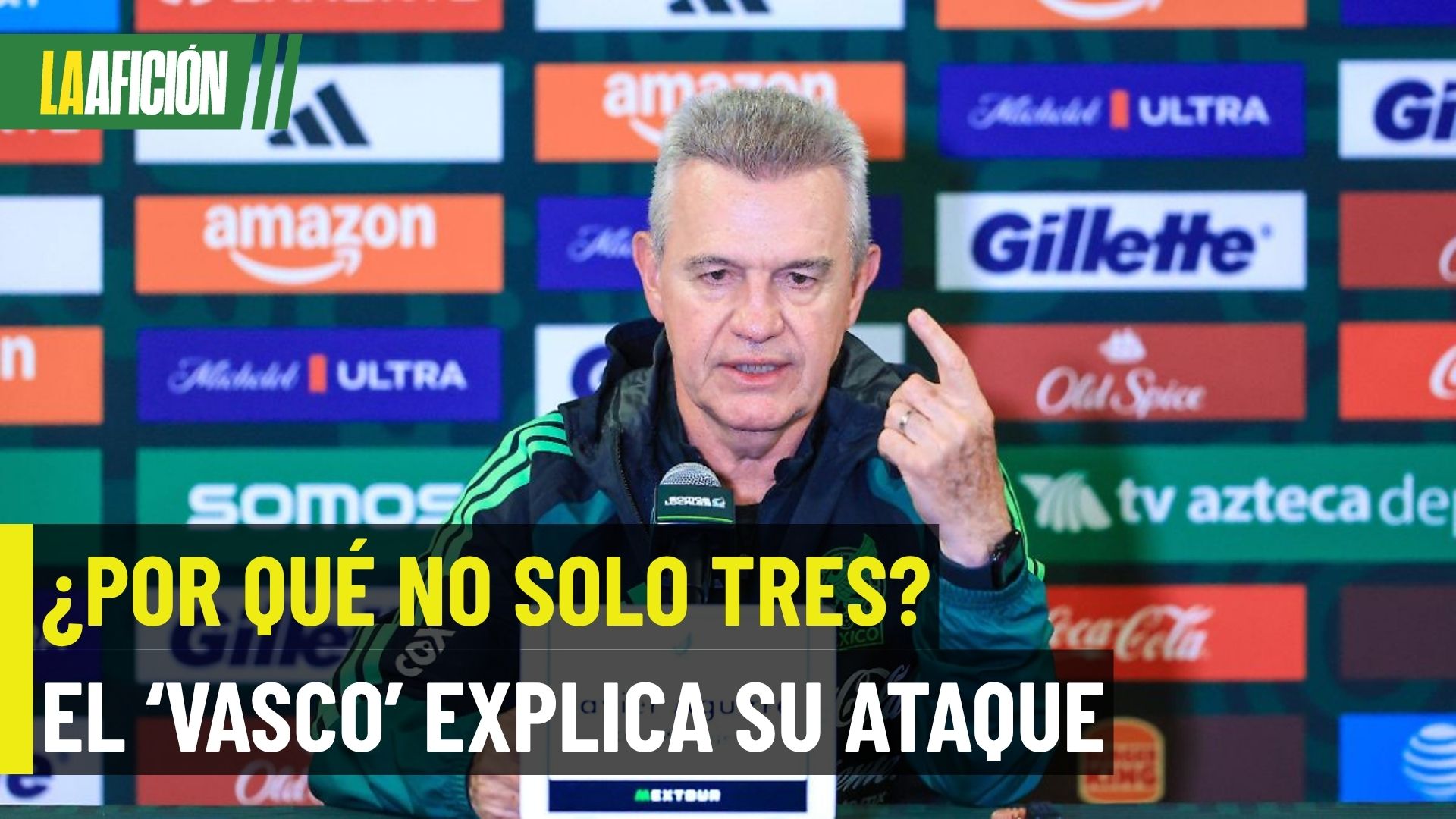El ’Vasco’ revela el motivo de su apuesta con cuatro delanteros