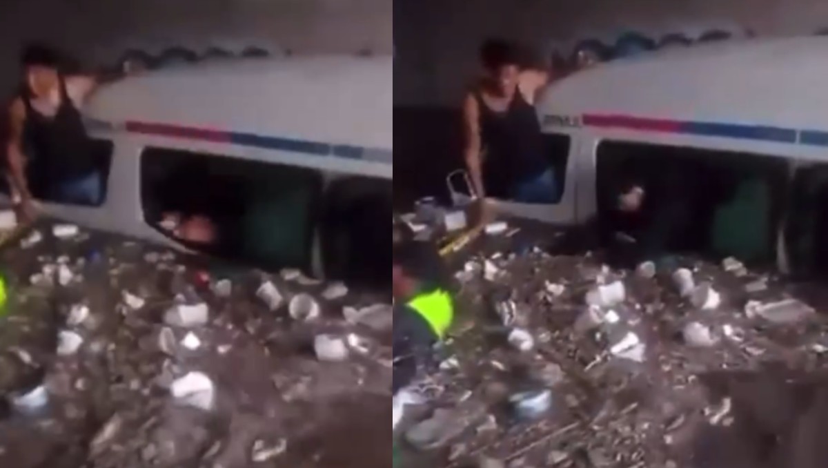 Las inundaciones en el Estado de México se presentaron en los límites entre Tecámac y Ecatepec. | Foto: Captura de pantalla