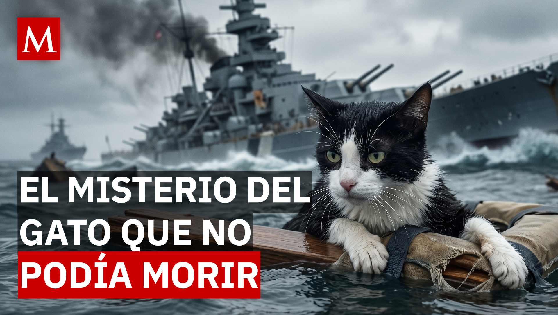 ¿Mito o realidad? El gato "Insumergible Sam" que sobrevivió a tres naufragios nazis