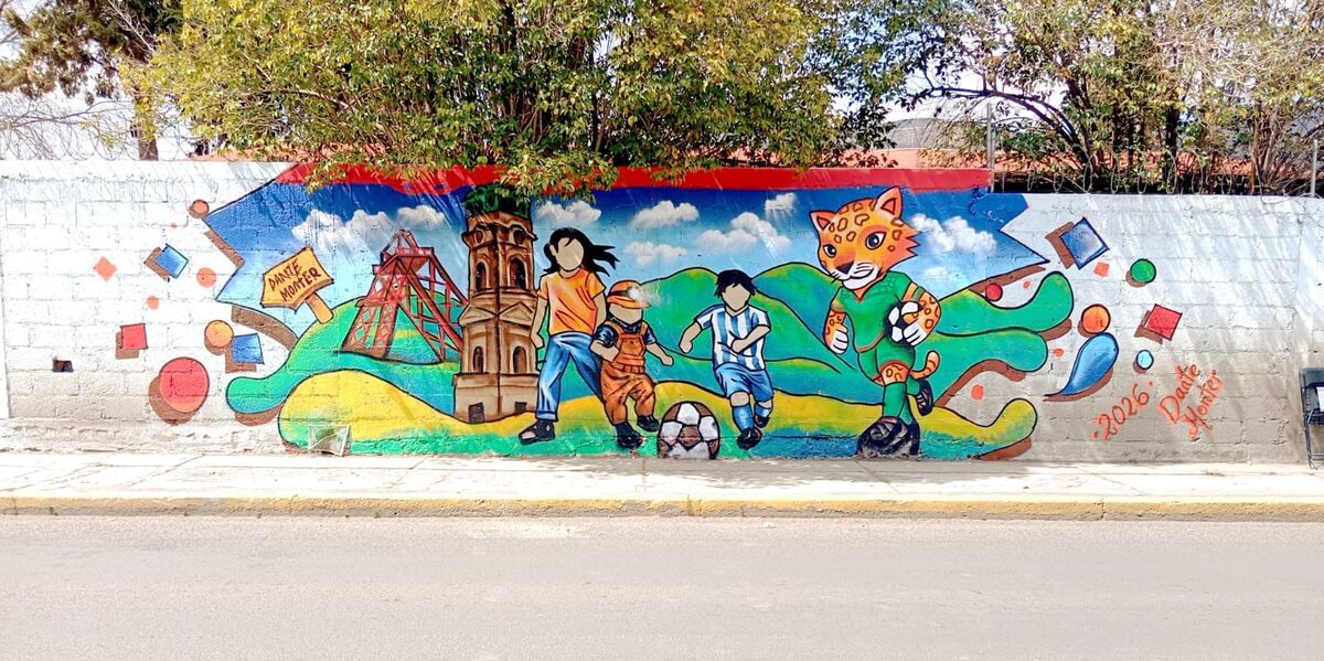 Murales mundialistas en Hidalgo. (Especial)