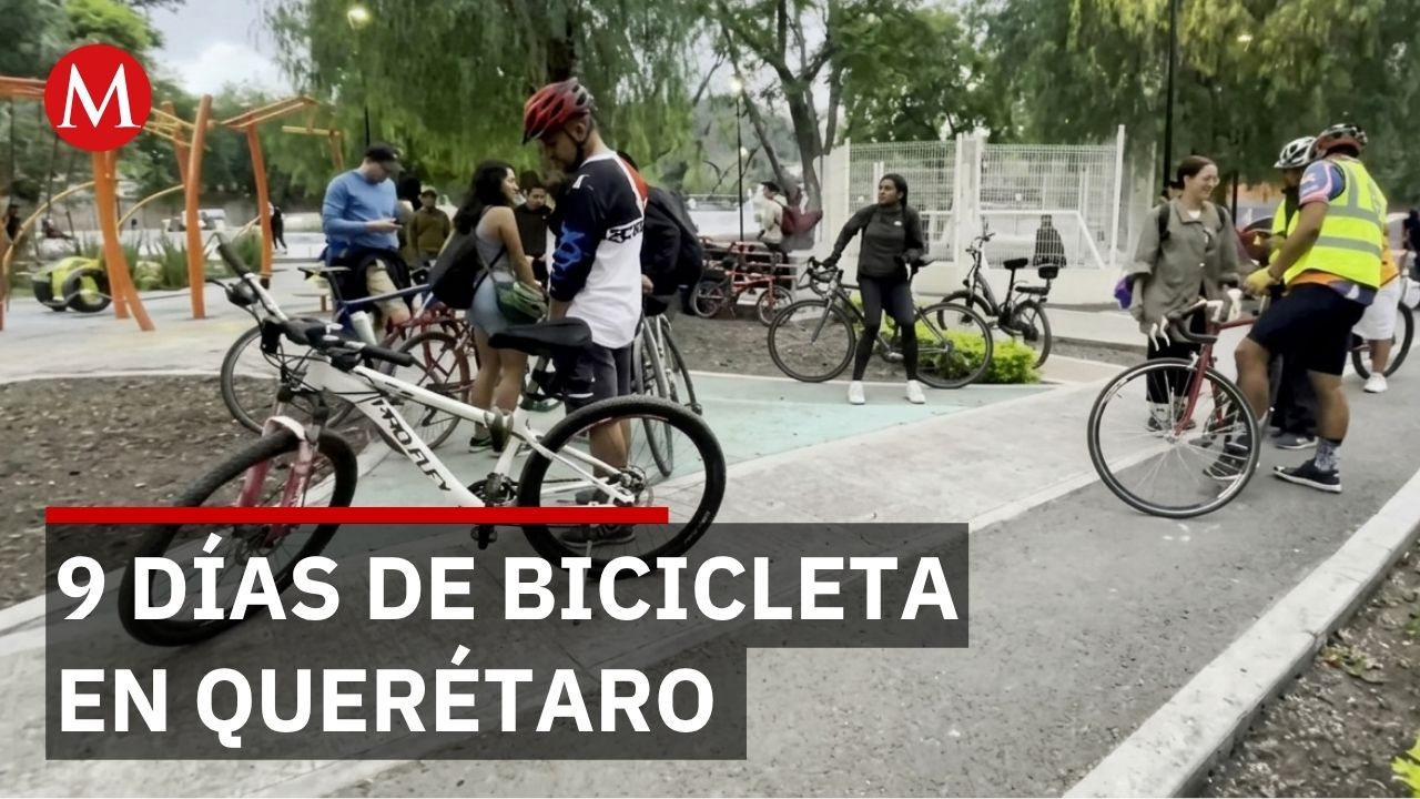 Querétaro celebra 5ª jornada de la bicicleta con 30 eventos en 9 días de actividades