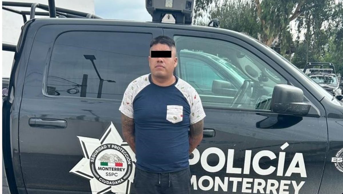 El hombre identificado como Agustín "N" fue capturado en el Centro de Monterrey. | Especial