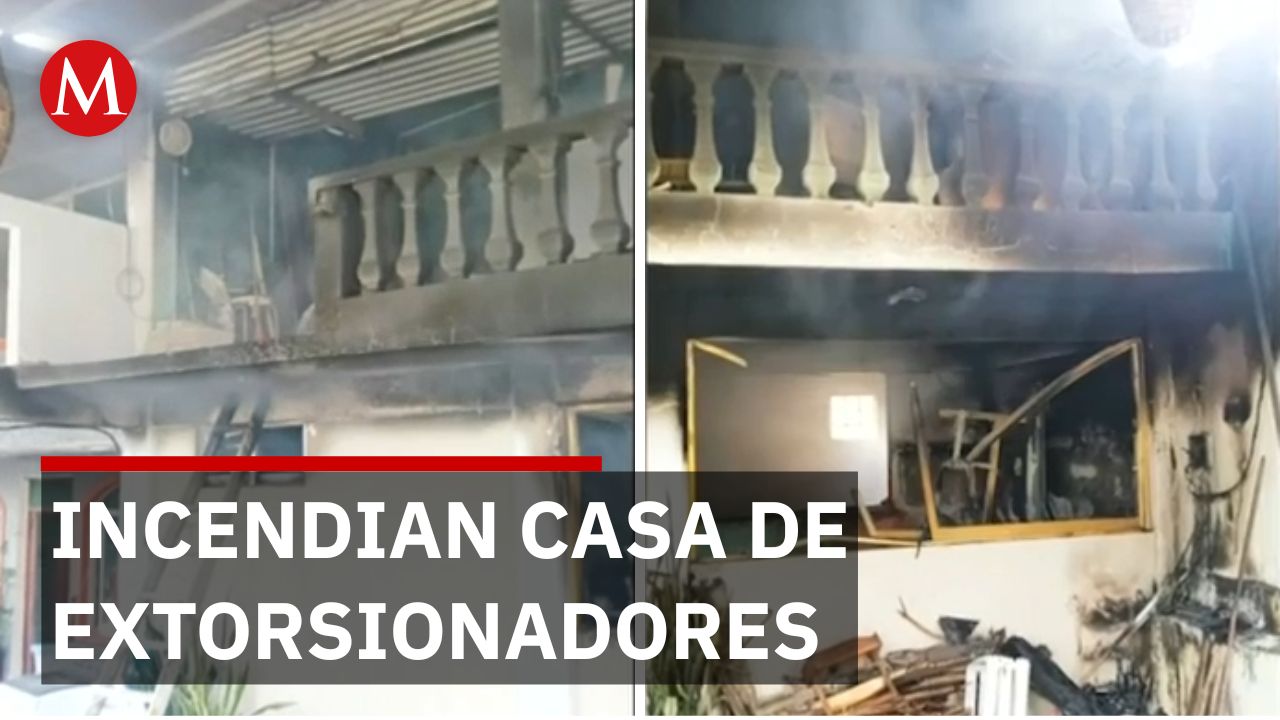 Hombres armados incendian propiedad de banda extorsionadora en Guerrero