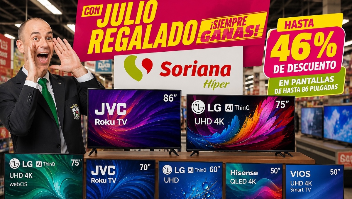 Julio Regalado: pantallas de hasta 86 pulgadas con 46% de descuento | IA DISCOVER