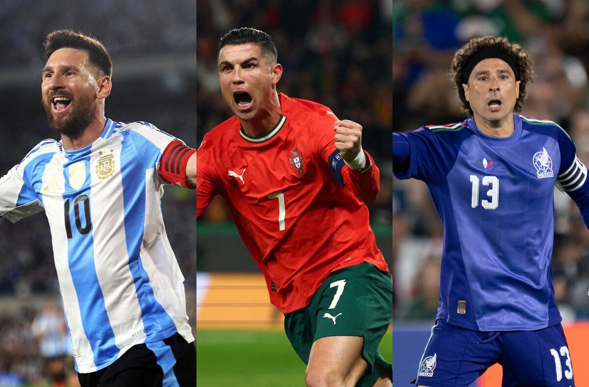 Lionel Messi, Cristiano Ronaldo y Guillermo Ochoa, en su último capítulo en el Mundial (Reuters/Imago7)