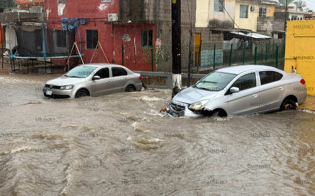 Lluvias en el sur de Tamaulipas provocan accidentes viales. | Yazmin Sanchez