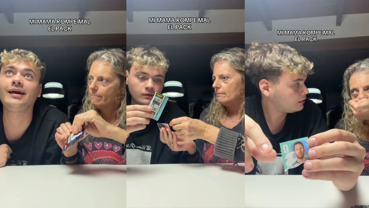 Mamá rompe estampa Panini de Messi de su hijo; se viraliza. | TikTok @maxiaricocchii