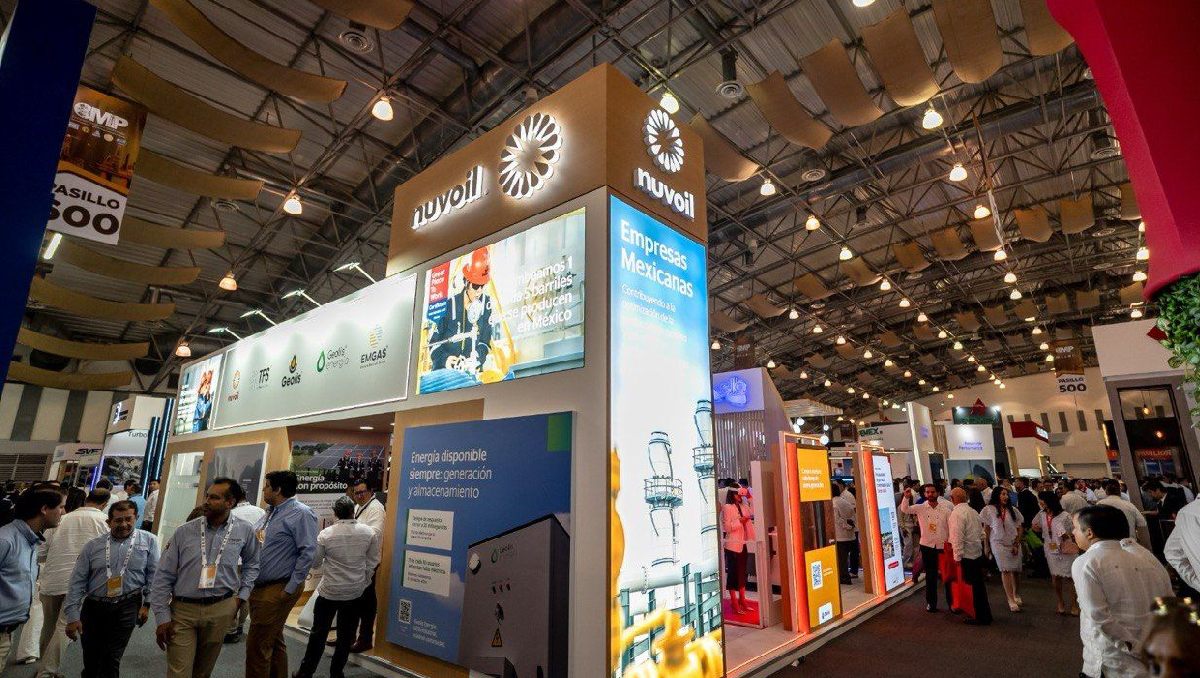 Stand de Nuvoil en el Congreso Mexicano del Petróleo 2026. | Foto: Especial