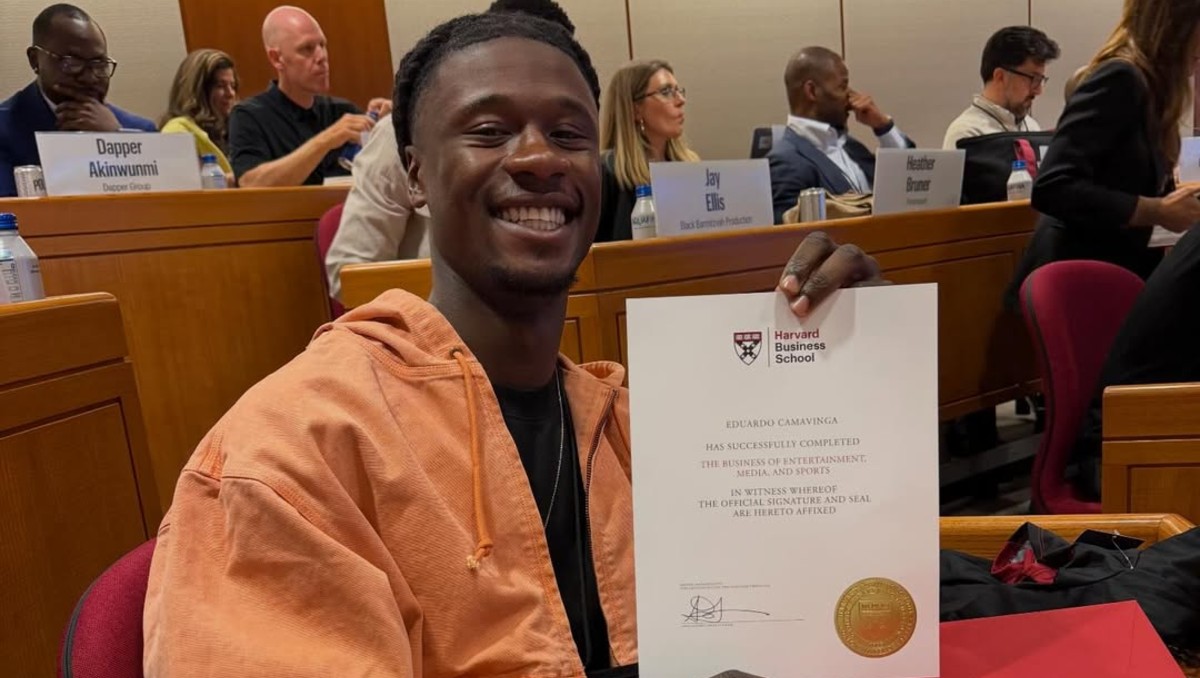 Eduardo Camavinga aprovecha para seguir una formación académica en la Universidad de Harvard (Instagram @camavinga)