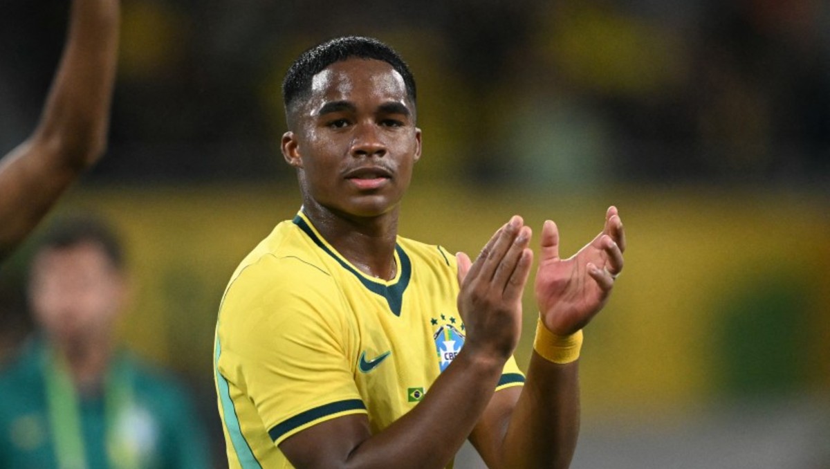 Endrick apunta a ser la nueva figura de Brasil rumbo al Mundial 2026 (AFP)