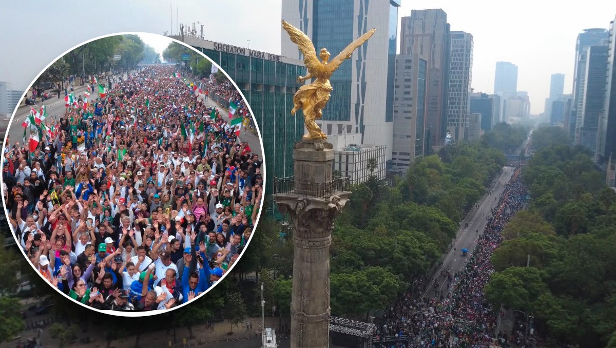 La "ola más grande del mundo" tomó Paseo de la Reforma: así se vivió. | FOTO: Webcams de México