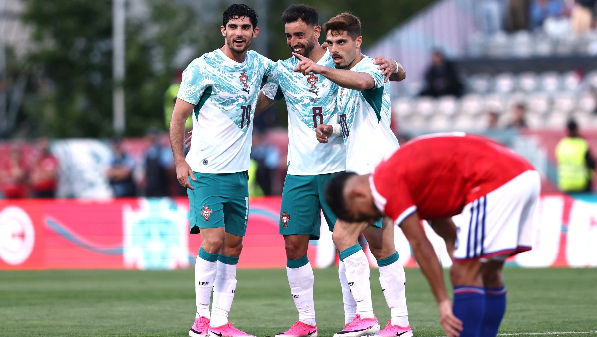 Portugal cumple frente a su público y vence a Chile en uno de sus amistosos previo al Mundial (Reuters)